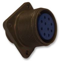 AMPHENOL INDUSTRIAL MS3100E14S-6S Conector Circular, Serie MIL-DTL-5015, MS3100 Series, Receptáculo Montaje de Pared, 6 Contactos