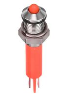APEM Q6P1CXXSR12 LED Panel Mount Indicator, Red, 12 VDC, 6 mm, 20 mA, 1 cd