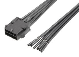 MOLEX 214758-1082 Conjunto de Cable, Micro-Fit 3.0 Macho a Extremo Libre, 8 Posiciones, 3 mm, 2 Hileras, 300 mm
