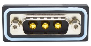 NORCOMP CDFR3W3113L211 Combination Layout D Sub Connector, IP67, NANOOK Series, DA-3W3, Plug, 3 Contacts, 3 Power, Solder