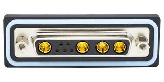 NORCOMP CDFR9W4213L261. Combination Layout D Sub Connector, IP67, NANOOK Series, DB-9W4, Receptacle, 9 Contacts