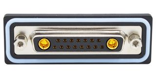 NORCOMP CDFV17W2213L251. Conector D Sub de Diseño Combinable, IP67, NANOOK Series, DB-17W2, Receptáculo eléctrico