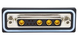 NORCOMP CDFV9W4213L451. Combination Layout D Sub Connector, IP67, NANOOK Series, DB-9W4, Receptacle, 9 Contacts