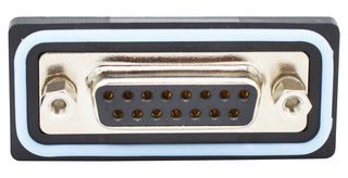 NORCOMP SDF-V15-213L011 D Sub Connector, IP67, Standard, Receptacle, NANOOK Series, 15 Contacts, DA, Solder