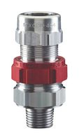 ABB - THOMAS & BETTS STX050-464 Conector Glándula, 1/2" NPT, 15.24 mm, 19.3 mm, Aluminio, Red, Silver, NEMA 4, NEMA 4X