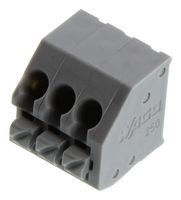 WAGO 250-203 Bloque de Terminal de Cable-A-Tarjeta, 3.5 mm, 3 Posiciones, 24 AWG, 16 AWG, 1.5 mm², Push-In