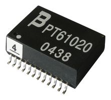 BOURNS PT61020EL Ethernet & LAN Transformer, 10/100/1000 Base-T PoE, 4 Port, 1CT:1CT, 350 µH, 1.5 kV