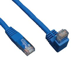 EATON TRIPP LITE N204-003-BL-DN Ethernet Cable, Cat6, Cat6, RJ45 Plug to RJ45 Plug, UTP (Unshielded Twisted Pair), Blue, 1 m, 3 ft