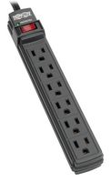 EATON TRIPP LITE TLP6B Supresor de Picos de Voltaje, 6 Tomacorrientes, NEMA 5-15R, 15 A, 120 V, 6 ft