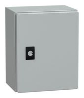 SCHNEIDER ELECTRIC NSYCRN252150P Metal Enclosure, w/Mount Plate, Multipurpose, Steel, 250 mm, 200 mm, 150 mm, IP66