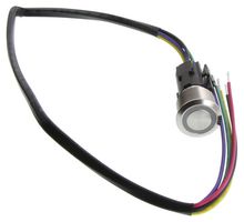 E-SWITCH ULV7FPBSS331 Interruptor (Switch) Antivandalismo, Acero Inoxidable, ULV7 Series, 22 mm, SPDT