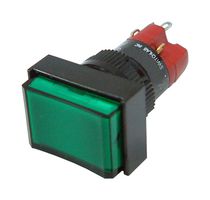 MULTICOMP PRO MP-D16LMT1-1CG Botón Pulsador Industrial, Incandescente 28V, MP Pushbutton Switches Rectangular, 16 mm