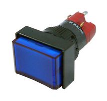 MULTICOMP PRO MP-D16LMT1-1KB/B Botón Pulsador Industrial, LED 24V, MP Pushbutton Switches Rectangular, 16 mm, SPST-NO, SPST-NC