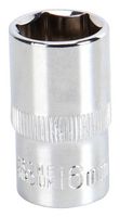 MULTICOMP PRO MP12-CRV16 Socket, Hex, 16mm, Tamaño del Drive 1/2", Cromo Vanadio, DIN3120