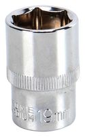 MULTICOMP PRO MP12-CRV19 Socket, Hex, 19mm, Tamaño del Drive 1/2", Cromo Vanadio, DIN3120