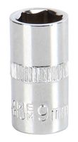 MULTICOMP PRO MP14-CRV09 Socket, Hex, 9mm, Tamaño del Drive 1/4", Cromo Vanadio, DIN3120