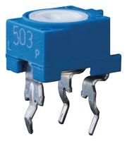 AMPHENOL PIHER SENSORS AND CONTROLS N6L25T3N1033030 Recortador, Una Vuelta, Carbono, Ajuste Superior, 10 kohm, Through Hole, 1 Vueltas
