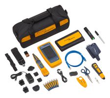 FLUKE NETWORKS LIQ-KIT-IS60 Tester Kit, Cable/Network, Patch Cord, AC Charger, Pro-Tool Kit, Duffle Bag, Case
