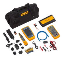 FLUKE LIQ-KIT-87-5 Troubleshooter Kit, Cable/Network, Multimeter, Clips, Duffle Bag, Case