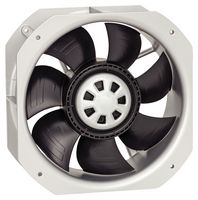 EBM-PAPST W3G200-HD01-03 Ventilador axial de CA, 230V, Cuadrado, 225 mm, 80 mm, Rodamiento de bolas, 590 CFM