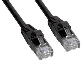 AMPHENOL CABLES ON DEMAND MP-5ERJ45UNNK-007 Cable Ethernet, Cat 5e, RJ45 Macho a RJ45 Macho, UTP (par trenzado sin blindaje), Negro, 2.13 m