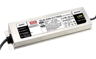 MEAN WELL ELG-240-24DA-3Y Driver LED, 240 W, 24 V, 10 A, Corriente Constante, Voltaje Constante, 100 V