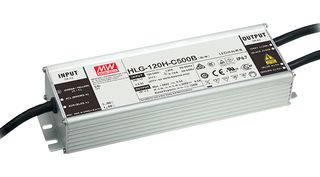 MEAN WELL HLG-120H-24B Driver LED, 120 W, 24 V, 5 A, Corriente Constante, Voltaje Constante, 90 V