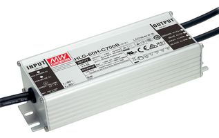 MEAN WELL HLG-60H-36B Driver LED, 61.2 W, 36 V, 1.7 A, Corriente Constante, Voltaje Constante, 90 V