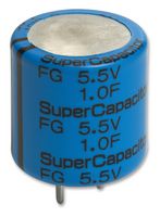 KEMET FG0H104ZF Supercapacitor, 0.1 F, 5.5 V, PC Pin, -20%, +80%, 5.08 mm, 1000 hours @ 70°C