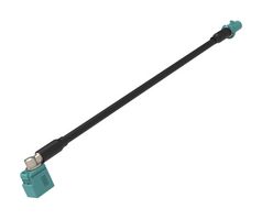 AMPHENOL RF 095FJZFPZAGM100 Cable RF / Coaxial ensamblado, 3.3 ft, 1 m, RG58, FAKRA Hembra Ángulo Recto, FAKRA Macho, 50 ohm