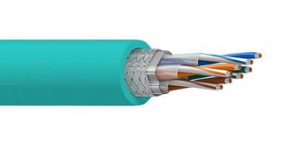 ALPHA WIRE 76032 TL005 Networking Cable, Shielded, Cat6a, 24 AWG, 100 ft, 30.5 m