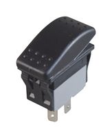 MULTICOMP PRO MP-114ANN-NABB Rocker Switch, On-Off, SPST-NO, Non Illuminated, Panel Mount, Black, MP Rocker Switches SPST