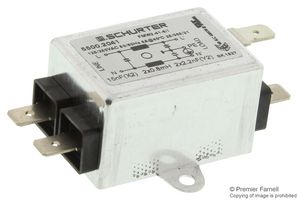 SCHURTER 5500.2041 Filtro de Línea de Alimentación, Chasis, Propósito General, 250 V, 6 A, Monofásico, 1 Etapa
