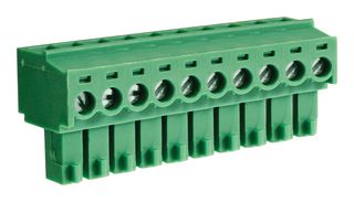 CAMDENBOSS CTBP92HE/10 Terminal de Bloque Enchufable, 3.81 mm, 10 Posiciones, 28 AWG, 16 AWG, 1 mm², Pinza