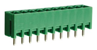 CAMDENBOSS CTBP93VD/10 Terminal Block, Closed Ended, Header, 3.5 mm, 10 Positions, Through Hole Vertical