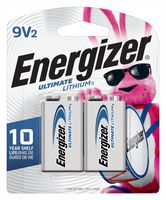 ENERGIZER L522BP2 Batería, 9 V, PP3, Litio, 7200 mAh, Contacto Instantáneo, 2