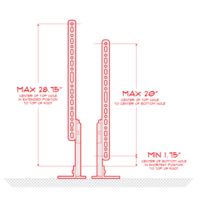 50-14450 - Economy Table Top Universal Television Stand For Most Sets Up To 60"