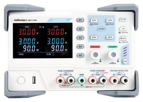 MULTICOMP PRO MP711000 US Fuente de Poder de Mesa, Programmable, 3 Salidas, 0 V, 30 V, 0 A, 3 A