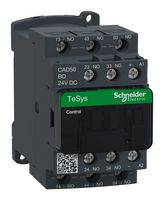 SCHNEIDER ELECTRIC CAD50BD Relevador de Potencia, CAD5, 5PST-NO, 24 VDC, 10 A, Serie TeSys, Carril DIN, CD