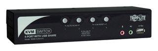 EATON TRIPP LITE B006-VUA4-K-R Conmutador, Puerto, 20A, KVM, 4-Vías, Café