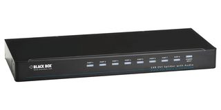 BLACK BOX AVSP-DVI1X8 DVI-D Splitter, Audio & HDCP - 1x8, 19" Rack Mountable