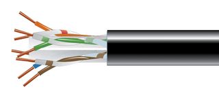BLACK BOX C6GF-NA-1000 Cable de Red, Sin Blindaje, Sin blindaje, Cat6, 24 AWG, 1000 ft, 305 m