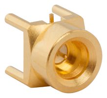 AMPHENOL RF SMP-MSLD-PCT15T RF / Coaxial Connector, SMP Coaxial, Straight Jack, Through Hole Vertical, 50 ohm, Brass