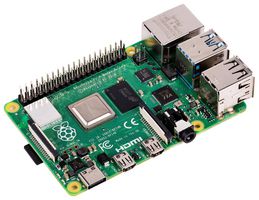 MULTICOMP PRO RPI4 STARTER KIT (BLACK). Kit de Inicio, Raspberry Pi-4GB Modelo B, Caja Negra, Fuente, Disipador de Calor, Cable HDMI, NOOBS