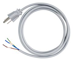MULTICOMP PRO MC-166-DC Cable de Alimentación, NEMA 5-15P a Extremo Libre, 1.83 m, 10 A, 125 V, Gris