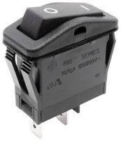 E-SWITCH RB341A1100 Interruptor (Switch) de Balancín, IP67, Encendido-apagado, SPST, No Iluminado, Panel, Snap-In