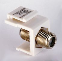 DATACOMM ELECTRONICS 20-3102-WH RF / Coaxial Adapter, F, Jack, F, Jack, Straight Adapter