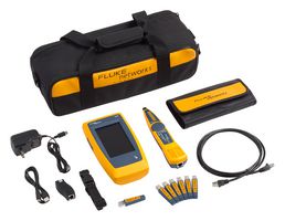 FLUKE LIQ-KIT/FPC3 Cable & Network Tester Advanced Kit, Ethernet, Multi-Connector Adaptor, USB Cables, Strap, Bag