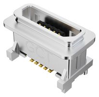 GCT USB3510-30-C USB Connector, IP67, Micro USB Type B, USB 2.0, Receptacle, 5 Positions, Surface Mount, Vertical