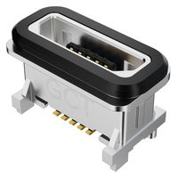 GCT USB3510-30-C-KIT USB Connector, IP67, USBTJ-02 Gasket, Micro USB Type B, USB 2.0, Receptacle, 5 Positions